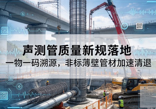 扶余声测管质量新规落地，一物一码溯源，非标薄壁管材加速清退